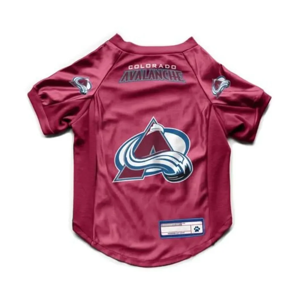 Littlearth NHL Colorado Avalanche Stretch Pet Jersey, Medium